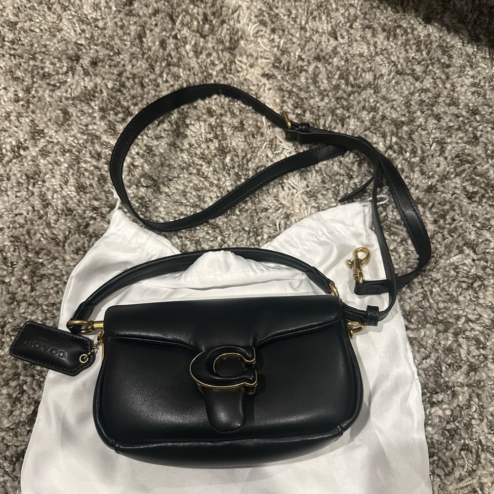 Coach Black Leather Crossbody Bag